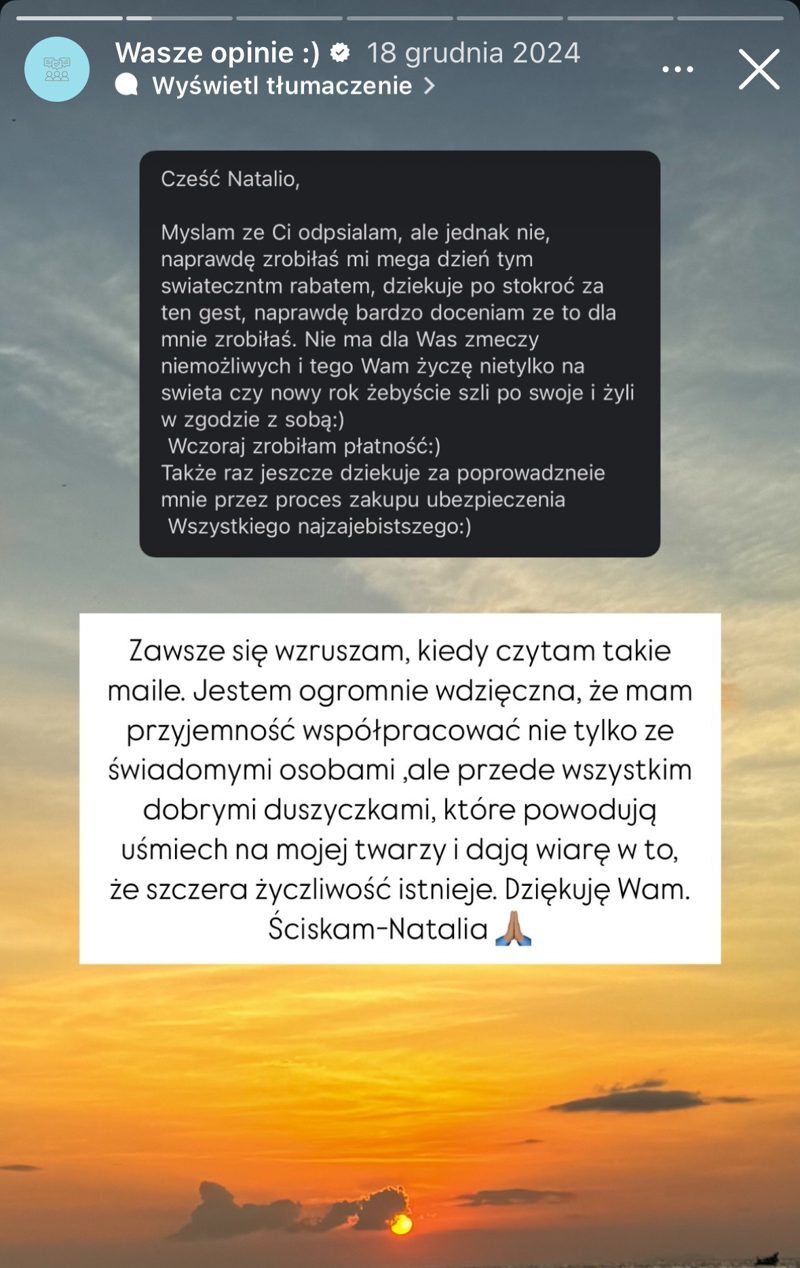 Opinia świąteczna